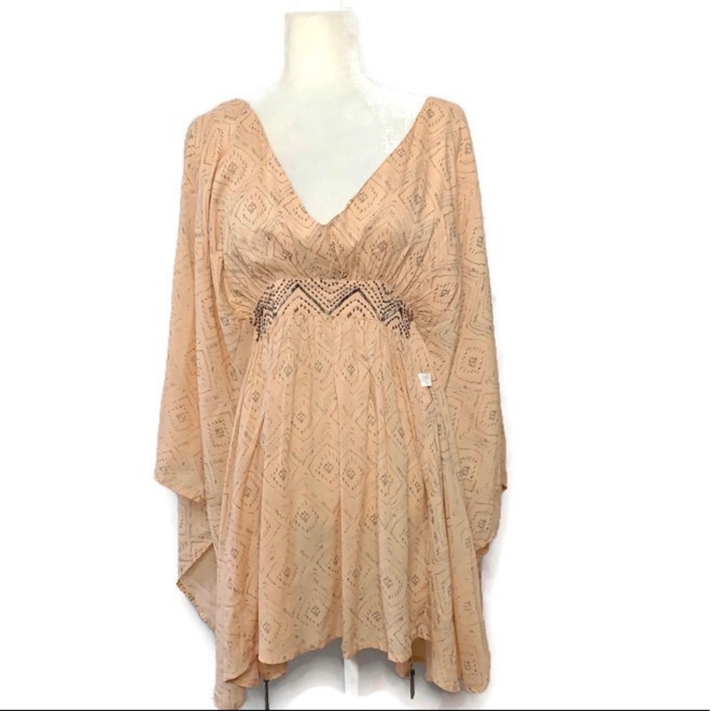 HIPPY CHICK Pullover Peach cover up tunic
